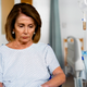 Illustration for article titled Weak, Exhausted Nancy Pelosi Given Saline Drip Following Hours-Long Attempt To Stand Firm In Convictions